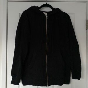 Wilfred Black Zip Hoodie Sweatshirt